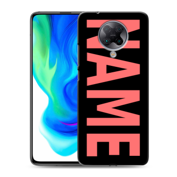 Силиконовый чехол на Xiaomi Poco F2 Pro с принтом NAME