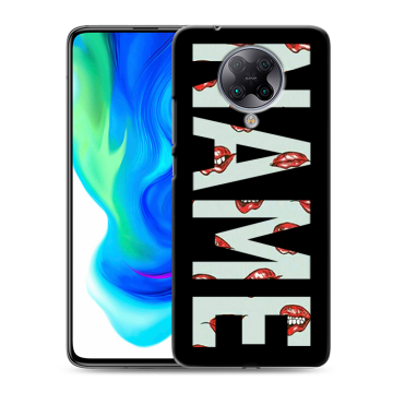 Силиконовый чехол на Xiaomi Poco F2 Pro с принтом NAME