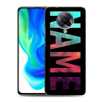Силиконовый чехол на Xiaomi Poco F2 Pro с принтом NAME