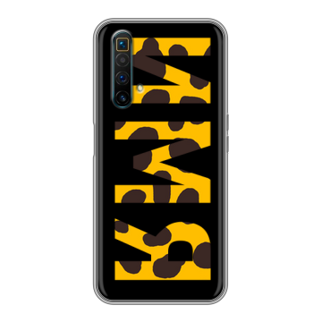 Силиконовый чехол на Realme X3 SuperZoom с принтом ИМЯ