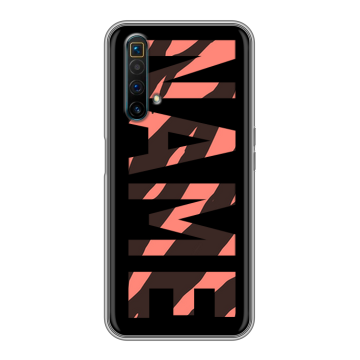 Силиконовый чехол на Realme X3 SuperZoom с принтом NAME