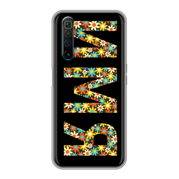 Силиконовый чехол на Realme X3 SuperZoom с принтом ИМЯ