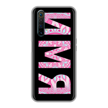 Силиконовый чехол на Realme X3 SuperZoom с принтом ИМЯ