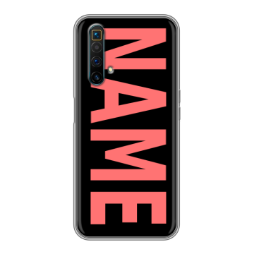 Силиконовый чехол на Realme X3 SuperZoom с принтом NAME