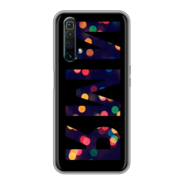 Силиконовый чехол на Realme X3 SuperZoom с принтом ИМЯ