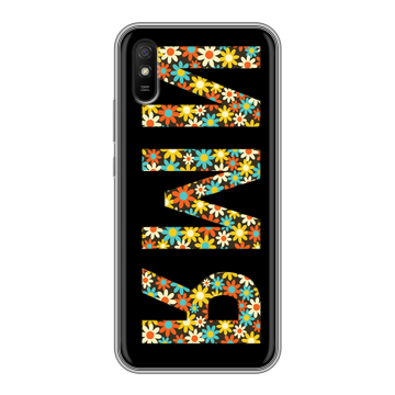 Силиконовый чехол на Xiaomi RedMi 9A с принтом ИМЯ