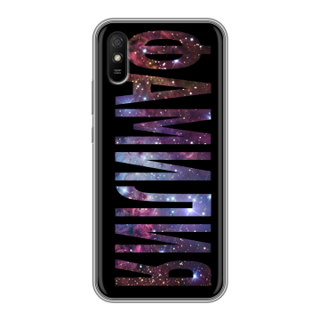 Силиконовый чехол на Xiaomi RedMi 9A с принтом ФАМИЛИЯ