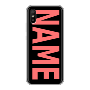 Силиконовый чехол на Xiaomi RedMi 9A с принтом NAME