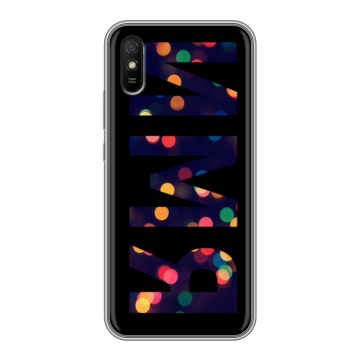 Силиконовый чехол на Xiaomi RedMi 9A с принтом ИМЯ