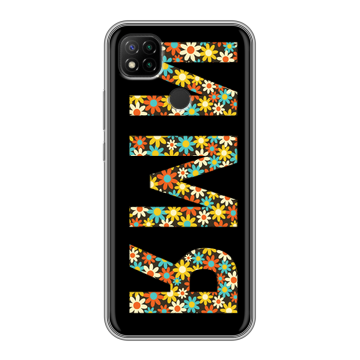 Силиконовый чехол на Xiaomi RedMi 9C с принтом ИМЯ