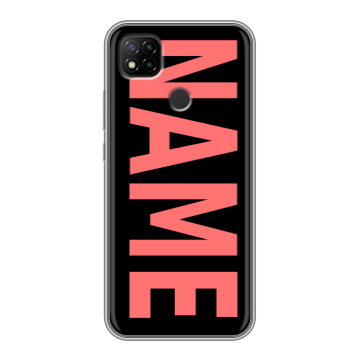 Силиконовый чехол на Xiaomi RedMi 9C с принтом NAME