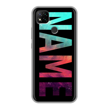 Силиконовый чехол на Xiaomi RedMi 9C с принтом NAME