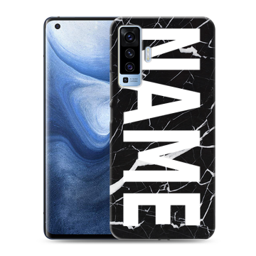 Силиконовый чехол на Vivo X50 с принтом NAME