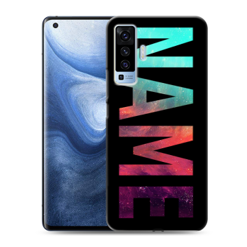 Силиконовый чехол на Vivo X50 с принтом NAME
