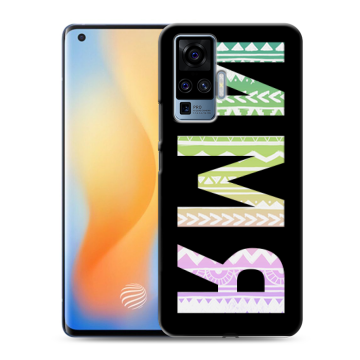 Силиконовый чехол на Vivo X50 Pro с принтом ИМЯ