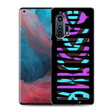 Силиконовый чехол на Motorola Edge Plus с принтом ФАМИЛИЯ