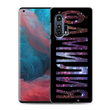 Силиконовый чехол на Motorola Edge Plus с принтом ФАМИЛИЯ