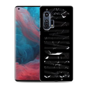 Силиконовый чехол на Motorola Edge Plus с принтом ФАМИЛИЯ