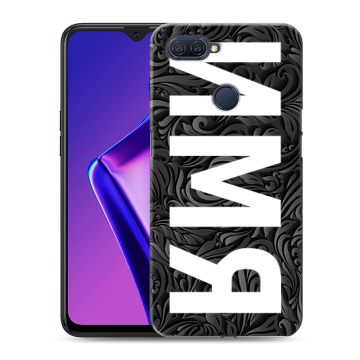 Силиконовый чехол на OPPO A12 с принтом ИМЯ