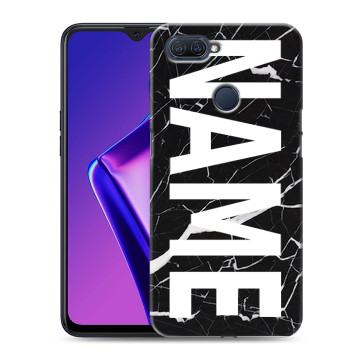 Силиконовый чехол на OPPO A12 с принтом NAME