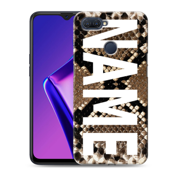 Силиконовый чехол на OPPO A12 с принтом NAME