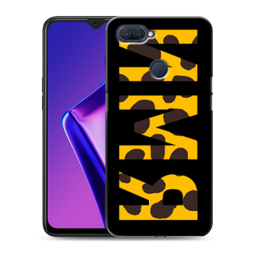 Силиконовый чехол на OPPO A12 с принтом ИМЯ
