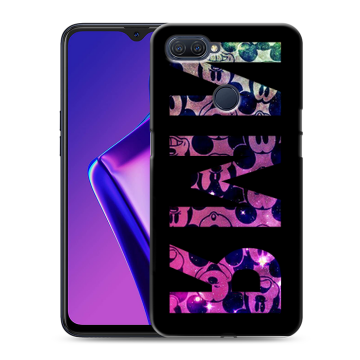 Силиконовый чехол на OPPO A12 с принтом ИМЯ