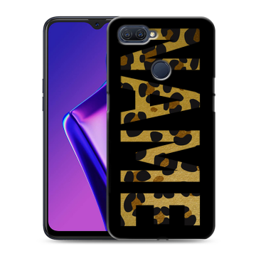 Силиконовый чехол на OPPO A12 с принтом NAME