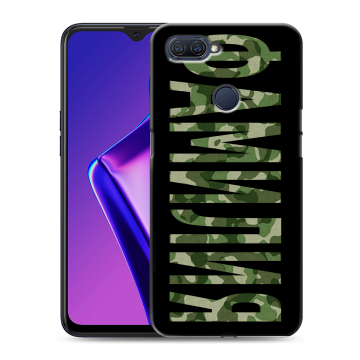 Силиконовый чехол на OPPO A12 с принтом ФАМИЛИЯ