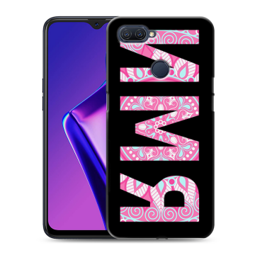 Силиконовый чехол на OPPO A12 с принтом ИМЯ