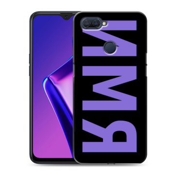 Силиконовый чехол на OPPO A12 с принтом ИМЯ