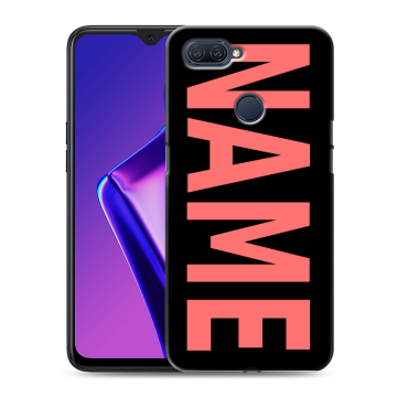 Силиконовый чехол на OPPO A12 с принтом NAME