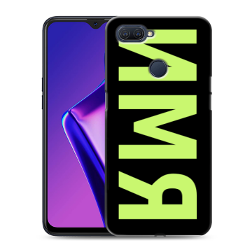 Силиконовый чехол на OPPO A12 с принтом ИМЯ