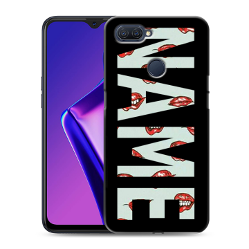 Силиконовый чехол на OPPO A12 с принтом NAME