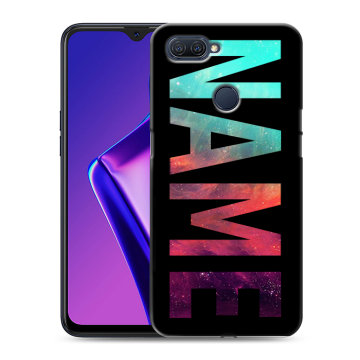 Силиконовый чехол на OPPO A12 с принтом NAME