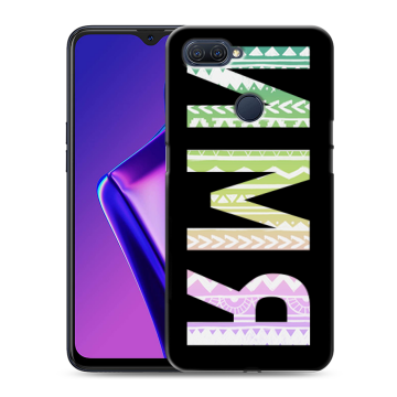 Силиконовый чехол на OPPO A12 с принтом ИМЯ