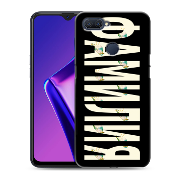 Силиконовый чехол на OPPO A12 с принтом ФАМИЛИЯ