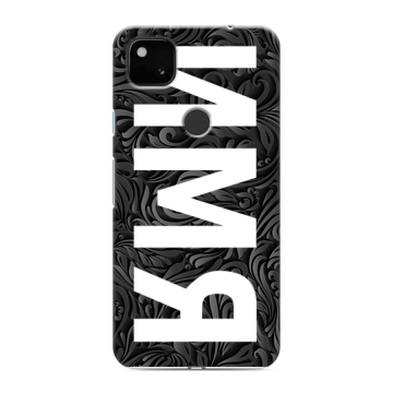 Силиконовый чехол на Google Pixel 4a с принтом ИМЯ