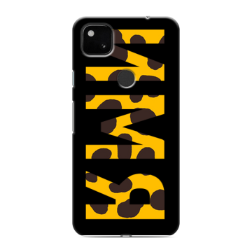 Силиконовый чехол на Google Pixel 4a с принтом ИМЯ