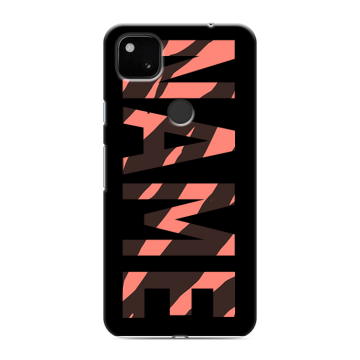 Силиконовый чехол на Google Pixel 4a с принтом NAME