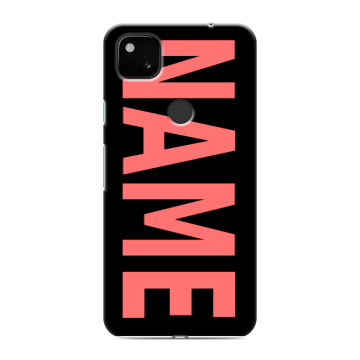 Силиконовый чехол на Google Pixel 4a с принтом NAME