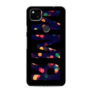 Силиконовый чехол на Google Pixel 4a с принтом ИМЯ