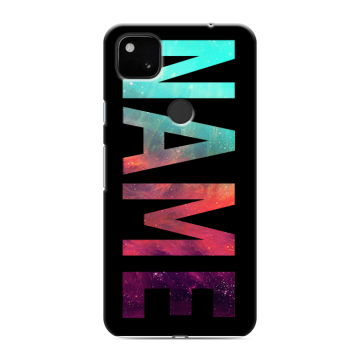 Силиконовый чехол на Google Pixel 4a с принтом NAME