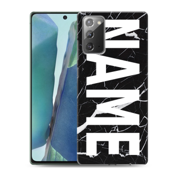Силиконовый чехол на Samsung Galaxy Note 20 с принтом NAME
