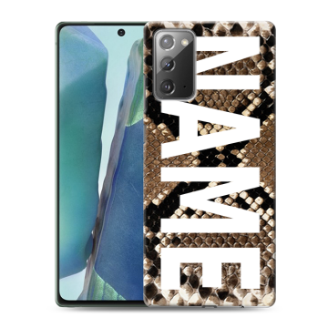 Силиконовый чехол на Samsung Galaxy Note 20 с принтом NAME
