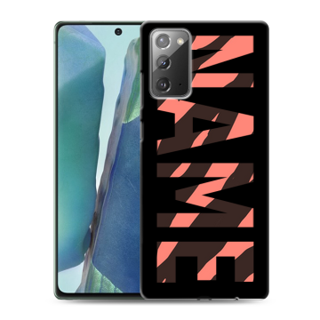 Силиконовый чехол на Samsung Galaxy Note 20 с принтом NAME