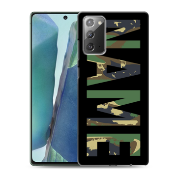 Силиконовый чехол на Samsung Galaxy Note 20 с принтом NAME