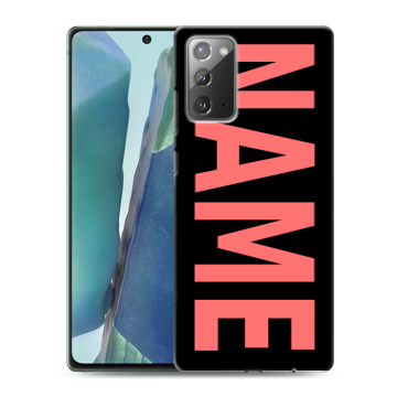 Силиконовый чехол на Samsung Galaxy Note 20 с принтом NAME