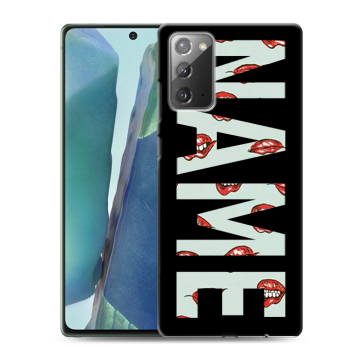 Силиконовый чехол на Samsung Galaxy Note 20 с принтом NAME