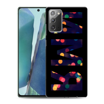 Силиконовый чехол на Samsung Galaxy Note 20 с принтом ИМЯ